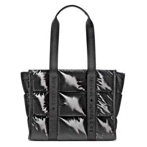 New Kate Spade Kip Puffy Large Tote Black